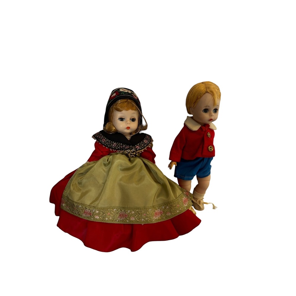 Vintage Madame Alexander 8 Inch Dolls Boy and Girl International Folk Costume